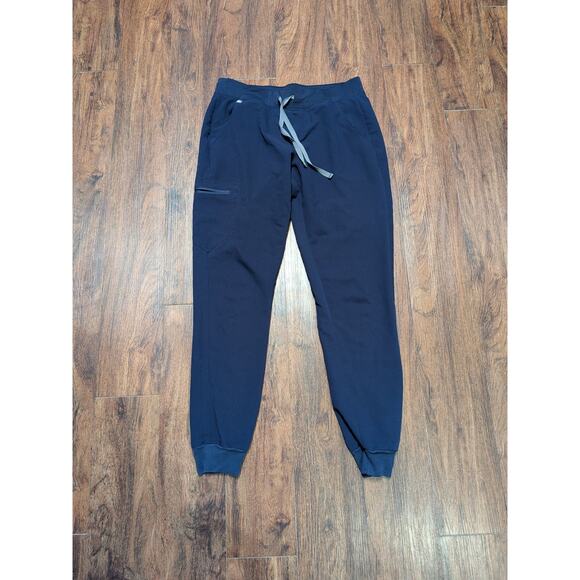 FIGS Zamora Navy Jogger Scrub Pants Women’s Size M Tall Technical Collections - Picture 1 of 8